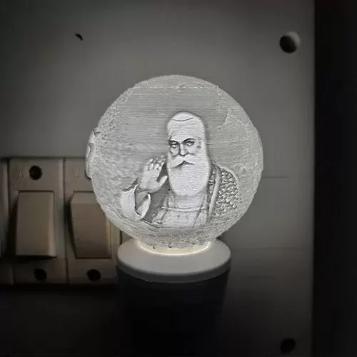 Guru Nanak Mini Moon Lamp